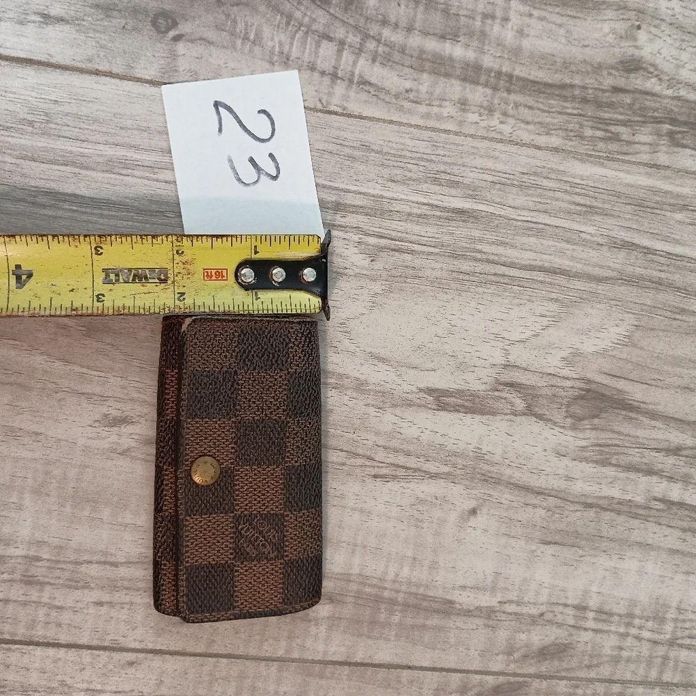 louis vuitton damier eben key card holder